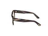 Burton Two - Striped Brown Horn / Brown Photochromic Lens
