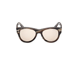 Burton Two - Striped Brown Horn / Brown Photochromic Lens