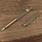 Knurled Brass Fountain Pen