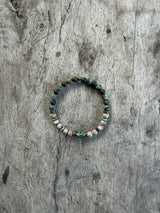 Petra Bracelet - African Turquoise / Maifanite / Bronzite