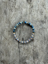 Petra Bracelet - Maifanite / Blue Sea Sediment Jasper / Amazonite / Blue Aventurine