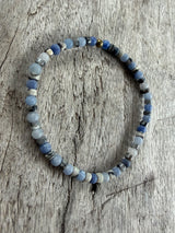 Petra Bracelet - Blue Aventurine / Zebra Jasper