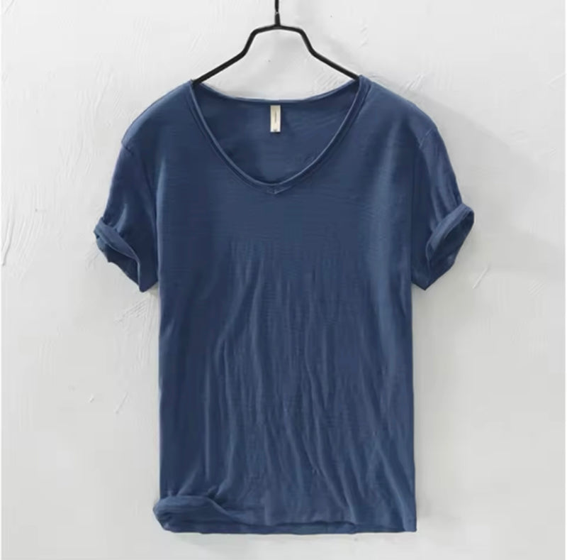 Dickie Mañana V- Neck Tee - Ocean Blue