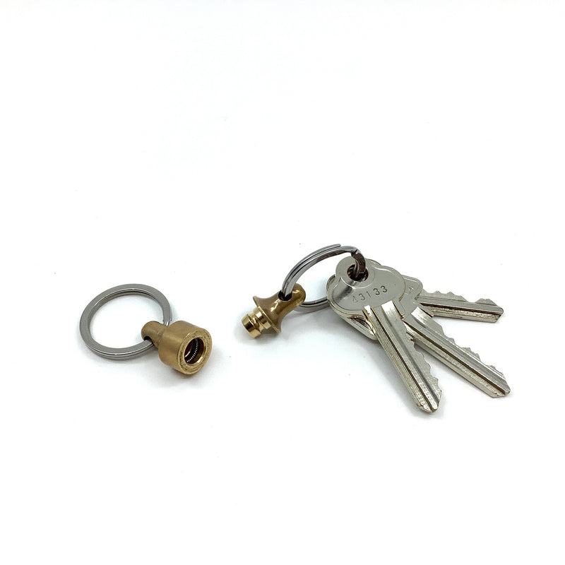 Brass detachable keyring