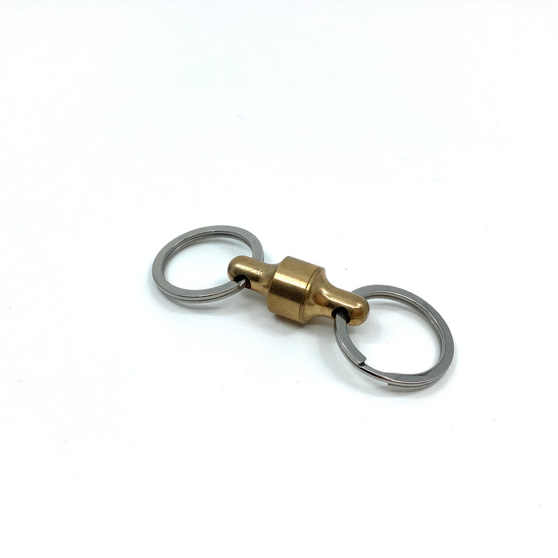 Brass detachable keyring