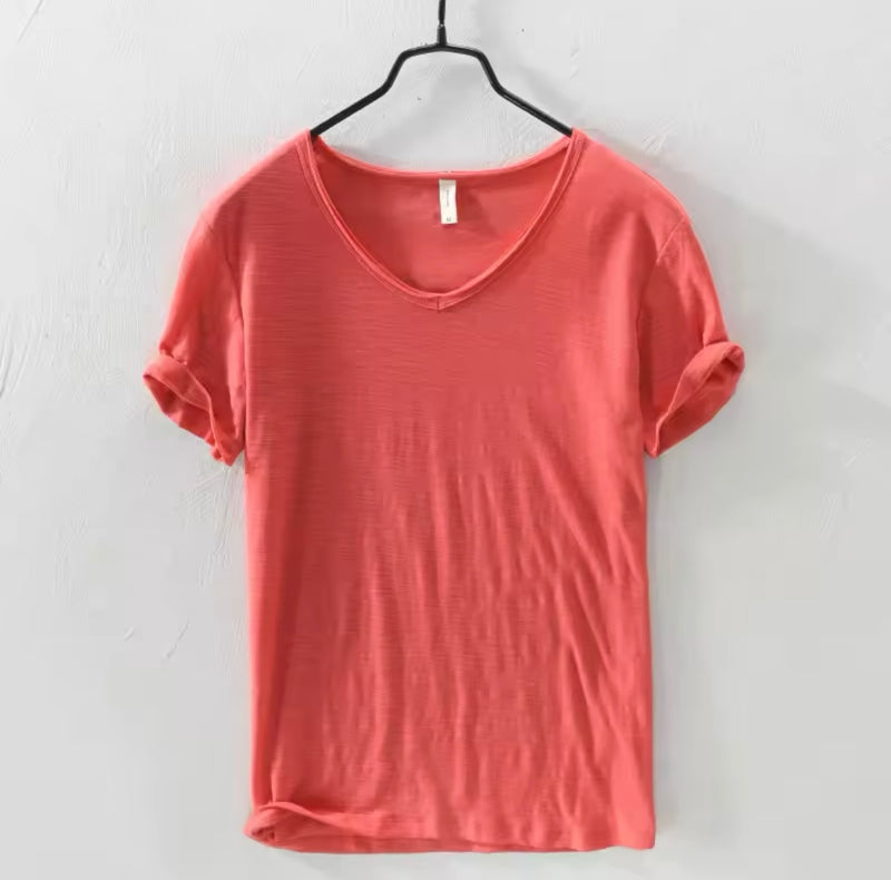 Dickie Mañana V- Neck Tee - Coral