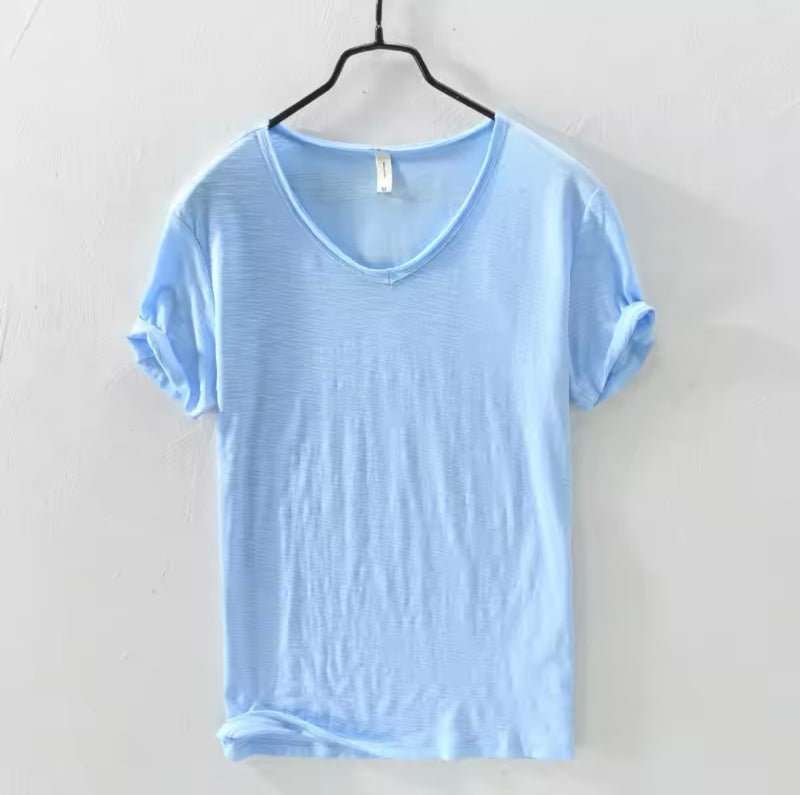 Dickie Mañana V- Neck Tee - Sky blue