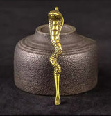 Brass Cobra keyring