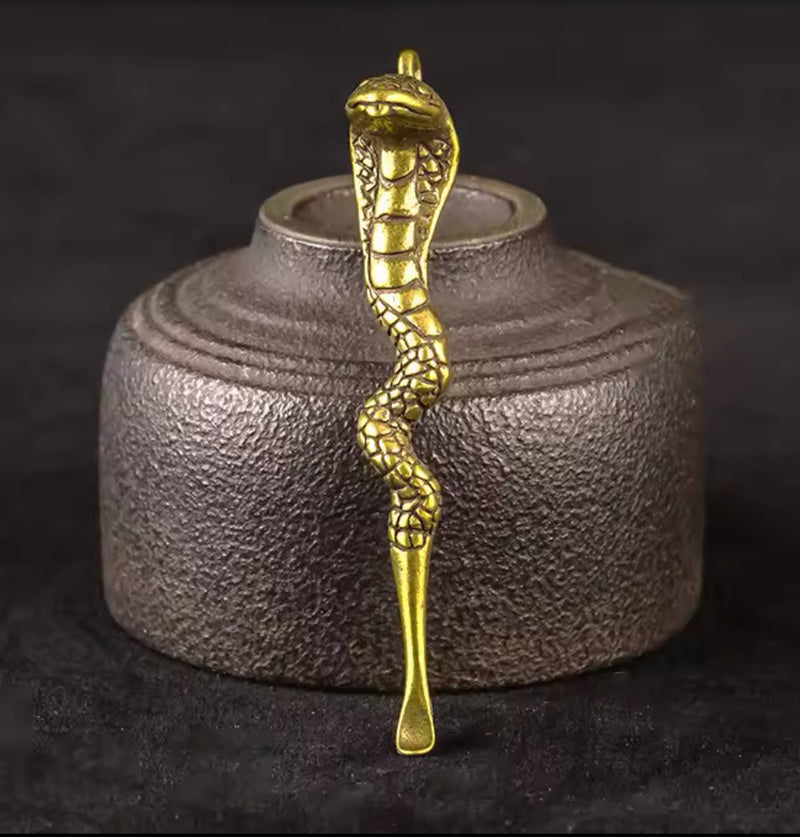 Brass Cobra keyring