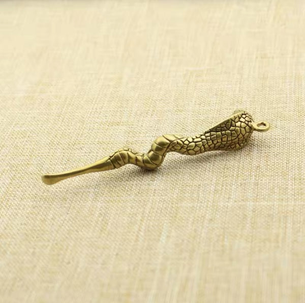 Brass Cobra keyring