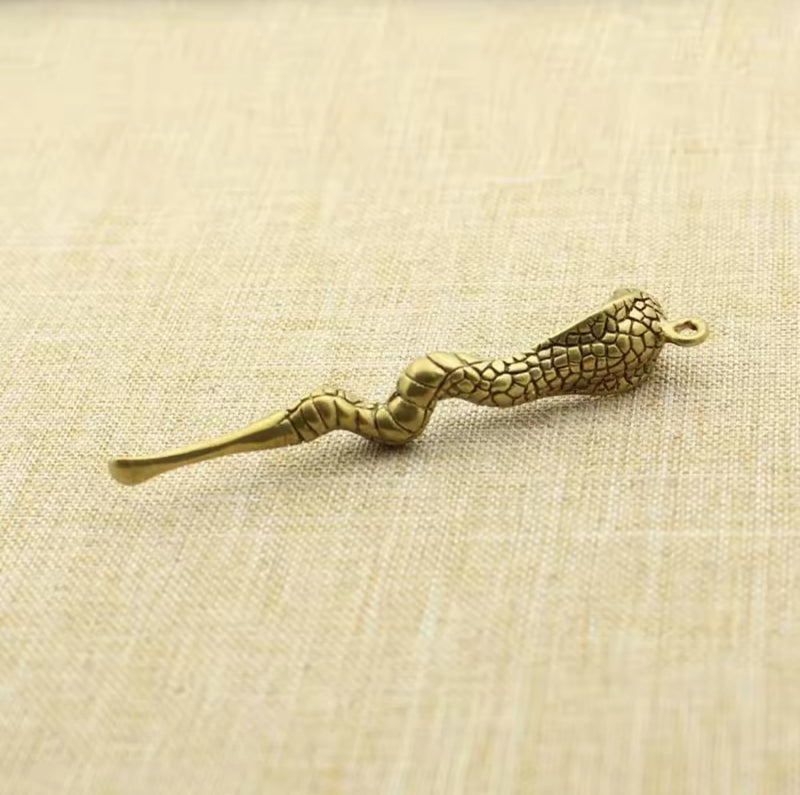 Brass Cobra keyring
