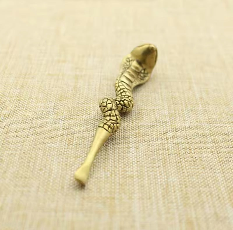 Brass Cobra keyring