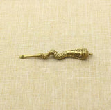 Brass Cobra keyring