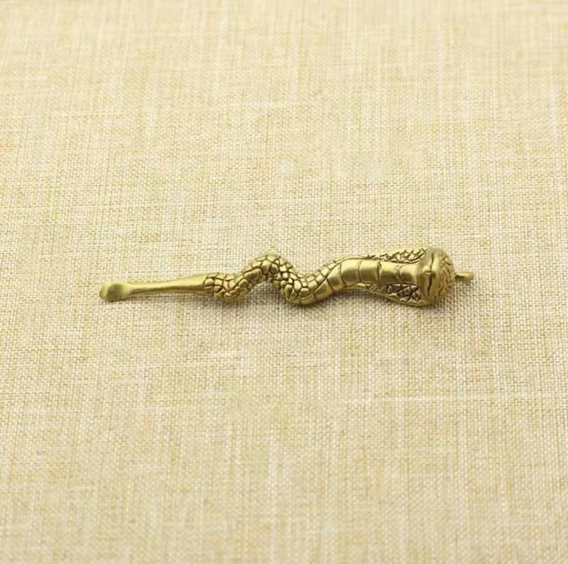 Brass Cobra keyring