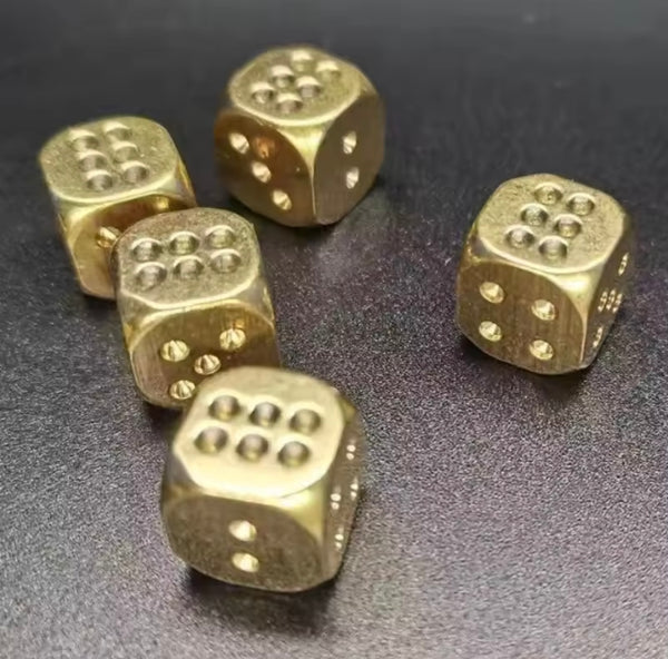 Pair of Brass Dice