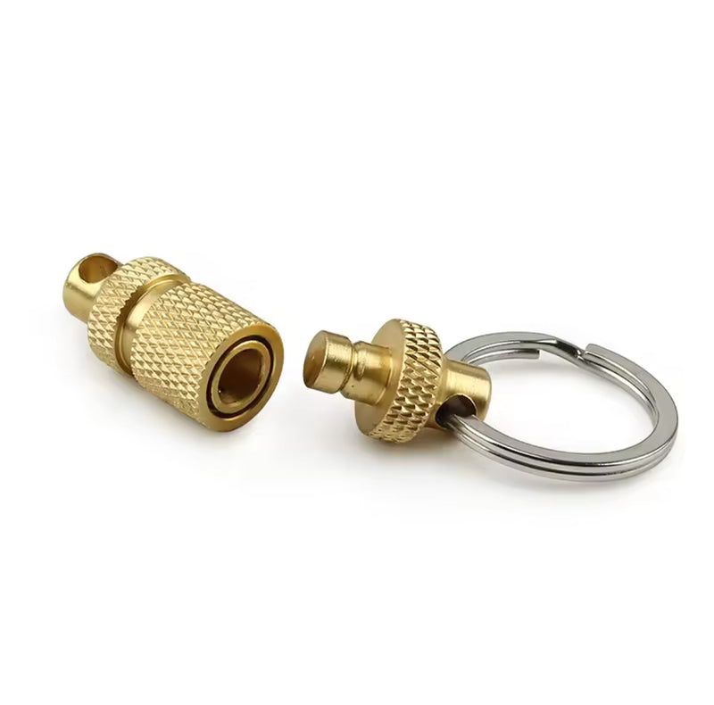Brass detachable keyring