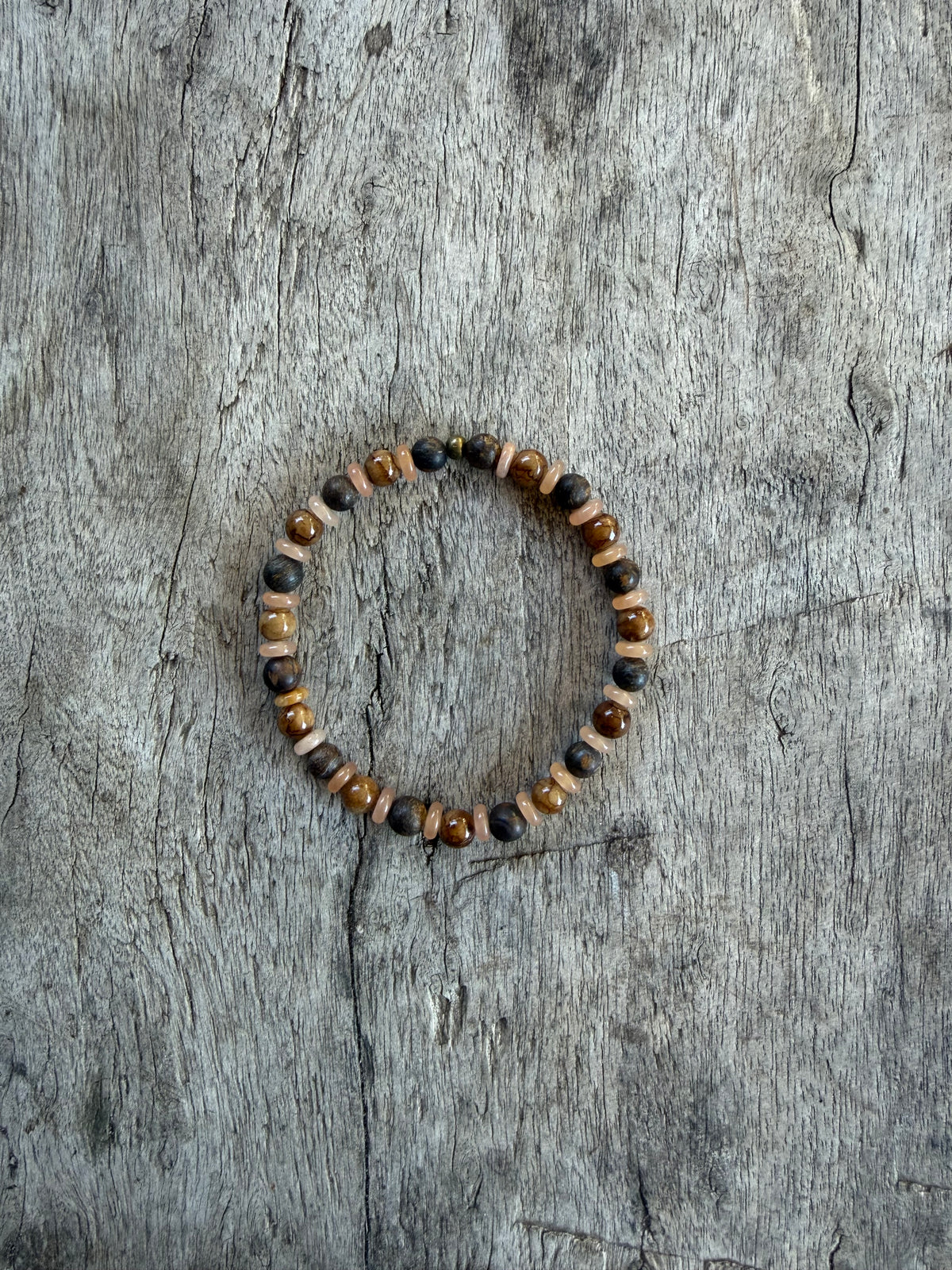 Petra Bracelet - Bronzite / Brown Persian Jade / Orange Aventurine