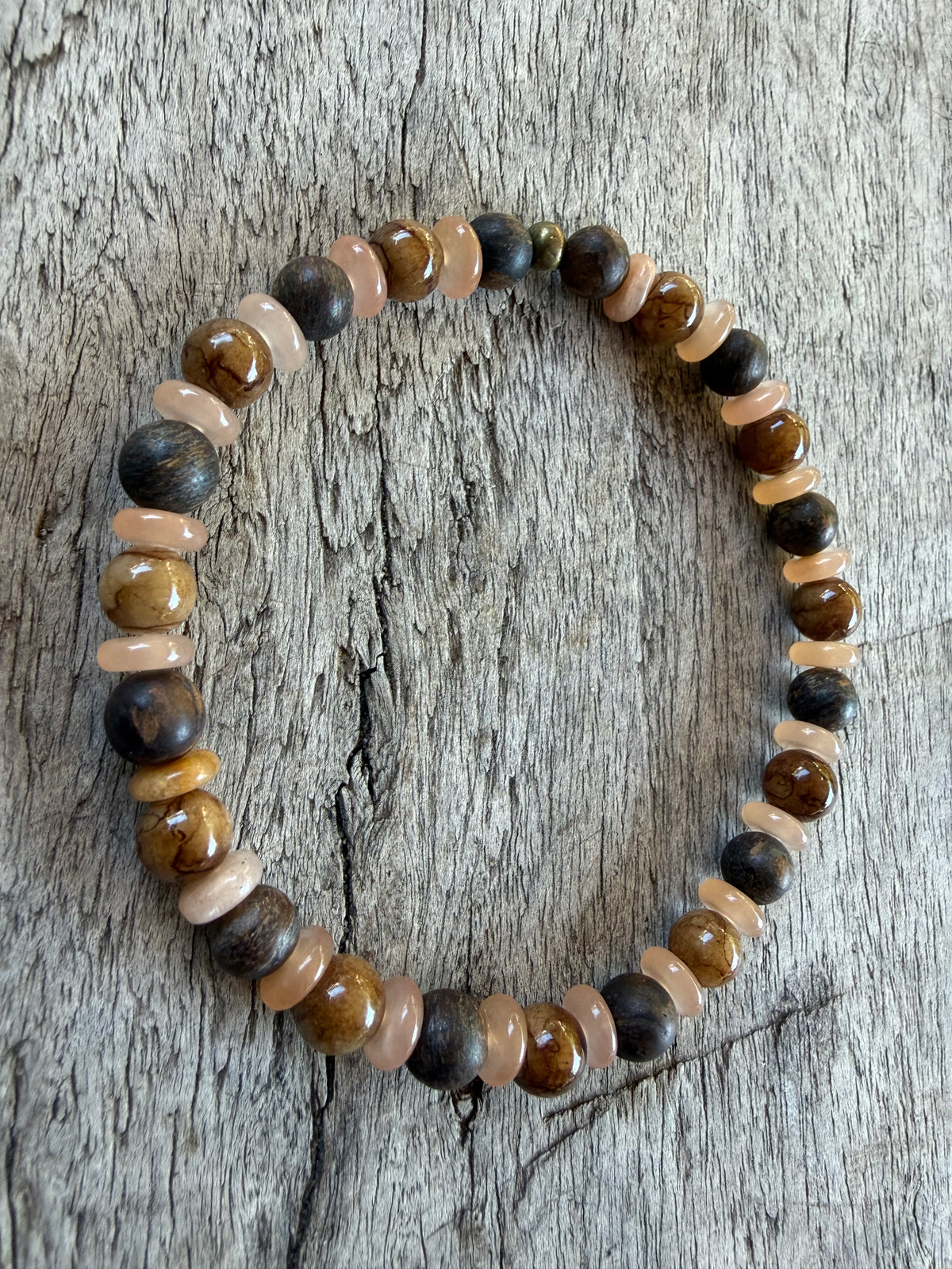 Petra Bracelet - Bronzite / Brown Persian Jade / Orange Aventurine