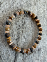 Petra Bracelet - Bronzite / Brown Persian Jade / Orange Aventurine