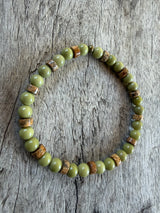 Petra Bracelet - Avocado Jasper / Picture Jasper