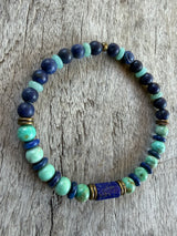 Petra Bracelet - Lapis Lazuli / Peruvian Turquoise / Amazonite
