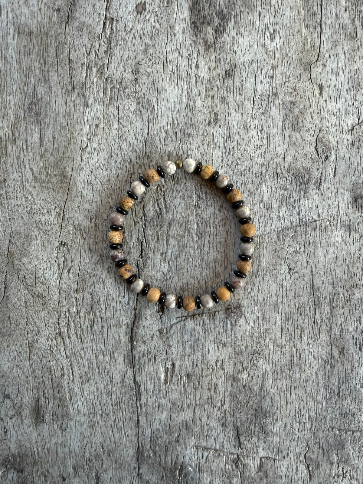 Petra Bracelet - Picture Jasper / Maifanite / Gold Obsidian
