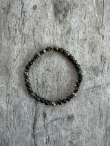 Petra Bracelet - Gold Obsidian / Pyrite