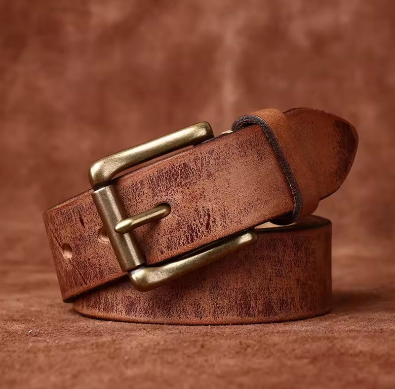Men's Leather Belt - Saddle Tan