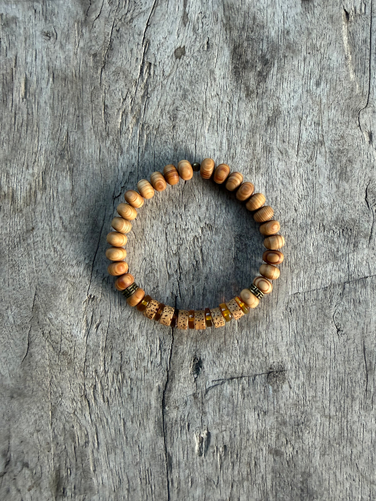 Petra Bracelet - Sandalwood / Amber