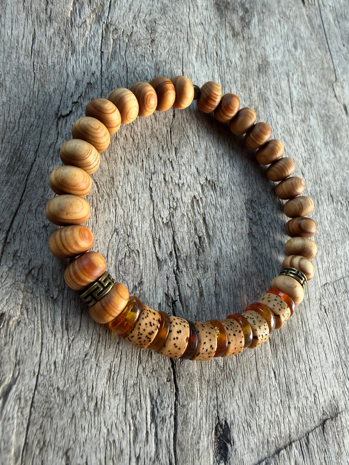 Petra Bracelet - Sandalwood / Amber