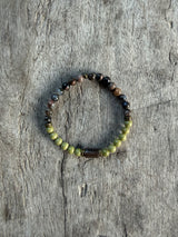 Petra Bracelet - Glaucophane / Avocado Jasper / Smokey Quartz