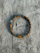 Petra Bracelet - Sea Sediment Jasper / Olive Walnut / Amber