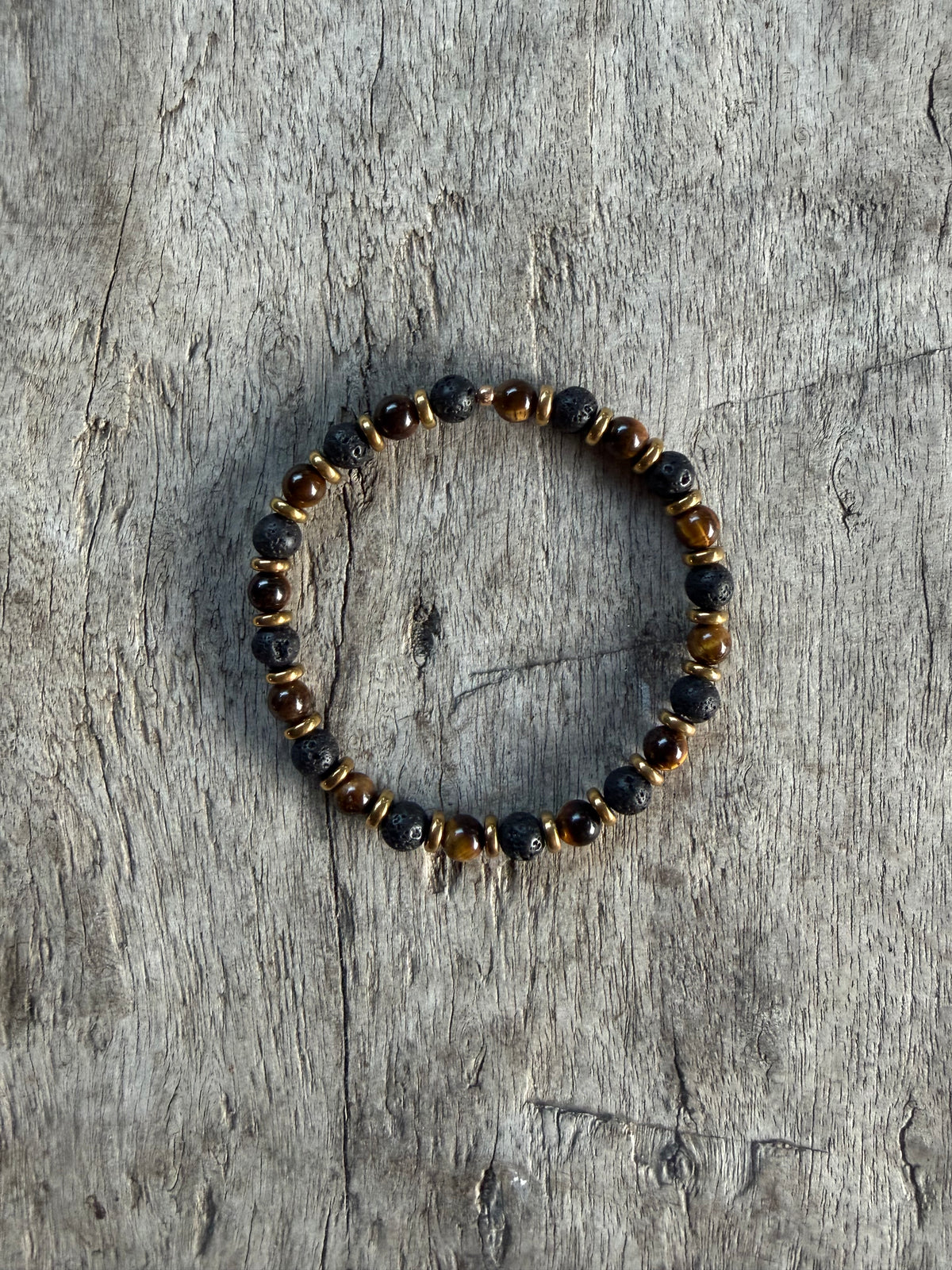 Petra Bracelet - Lava Stone / Tiger's Eye