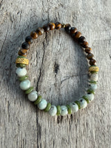 Petra Bracelet - Tiger's Eye / Kiwi Jasper / Jade