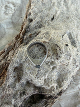 Semi Polished Labradorite Pinky Ring