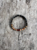 Petra Bracelet - Lave Stone / Labradorite / Bronzite / Tiger's eye / Picture Jasper / Hessonite Garnet / Gold Obsidian / Black Rutilated Quartz / Sunstone / Red Jasper / Topaz