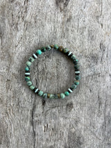 Petra Bracelet - African Turquoise / Gold Obsidian / Amazonite / Rutilated Prehnite