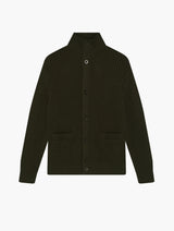 CLAUDIO COTTON-CASHMERE KNIT - SEAWOOD
