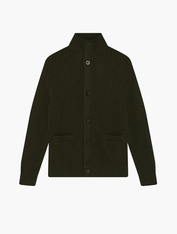 CLAUDIO COTTON-CASHMERE KNIT - SEAWOOD