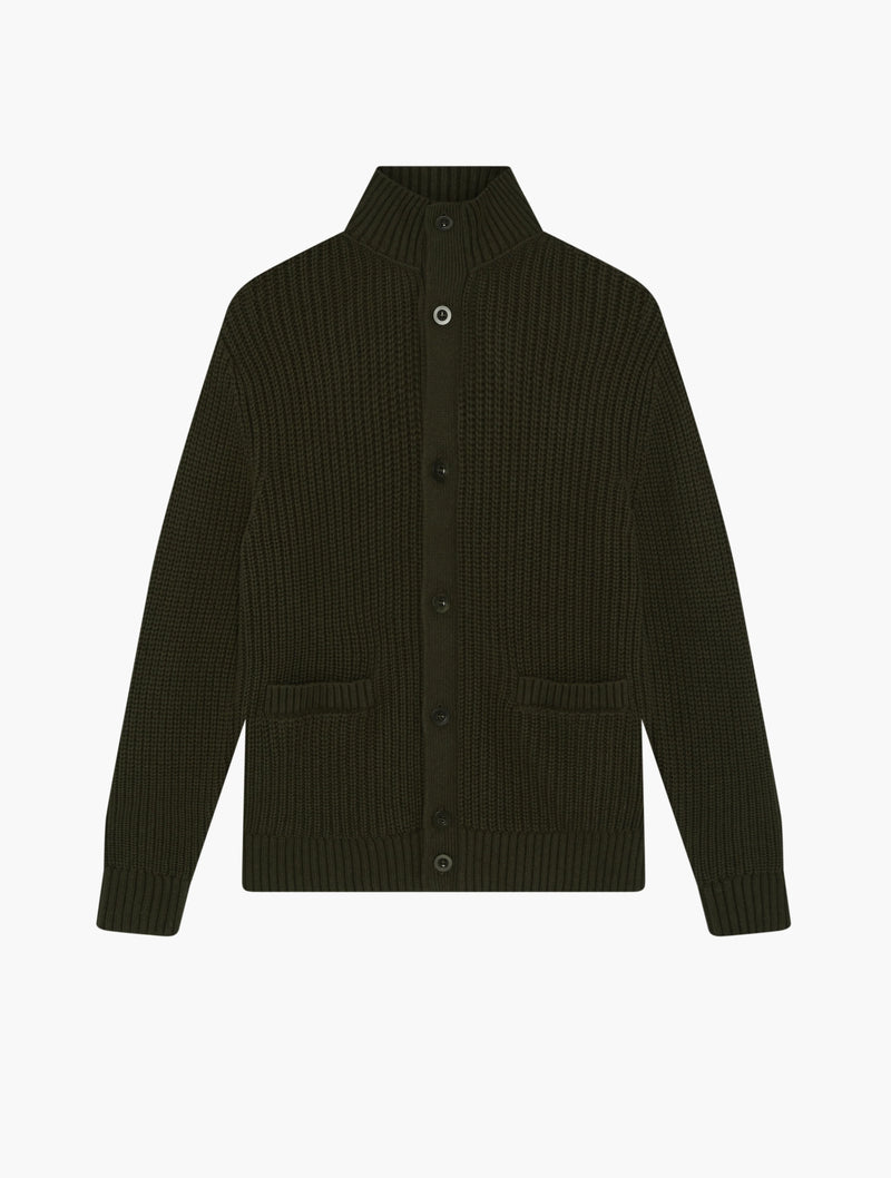 CLAUDIO COTTON-CASHMERE KNIT - SEAWOOD