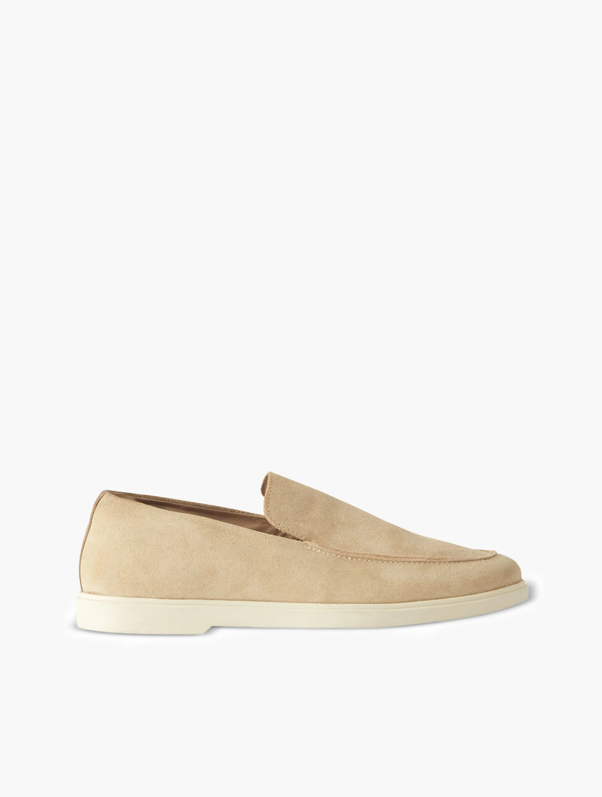 MIGUEL SUEDE LOAFERS - STONE BEIGE