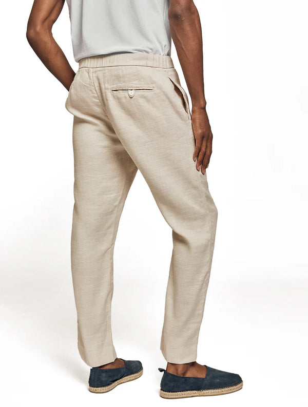 OSCAR LINEN TROUSERS - SAND