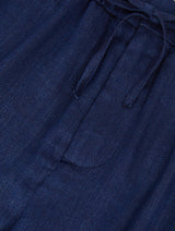 OSCAR LINEN TROUSERS - Navy