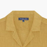 ANGELO LINEN SHIRT -DRIED MOSS