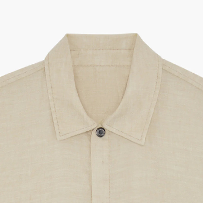 DIEGO LINEN COACH JACKET - SAND