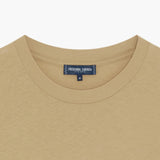 LUCIO LINEN-COTTON T-SHIRT - DRIED MOSS