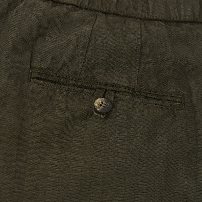 OSCAR LINEN TROUSERS - SEAWOOD