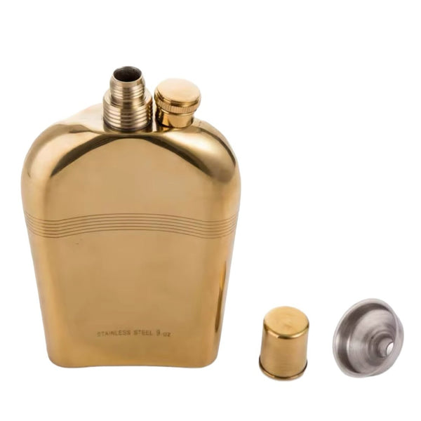 Gold Plated Hip Flask