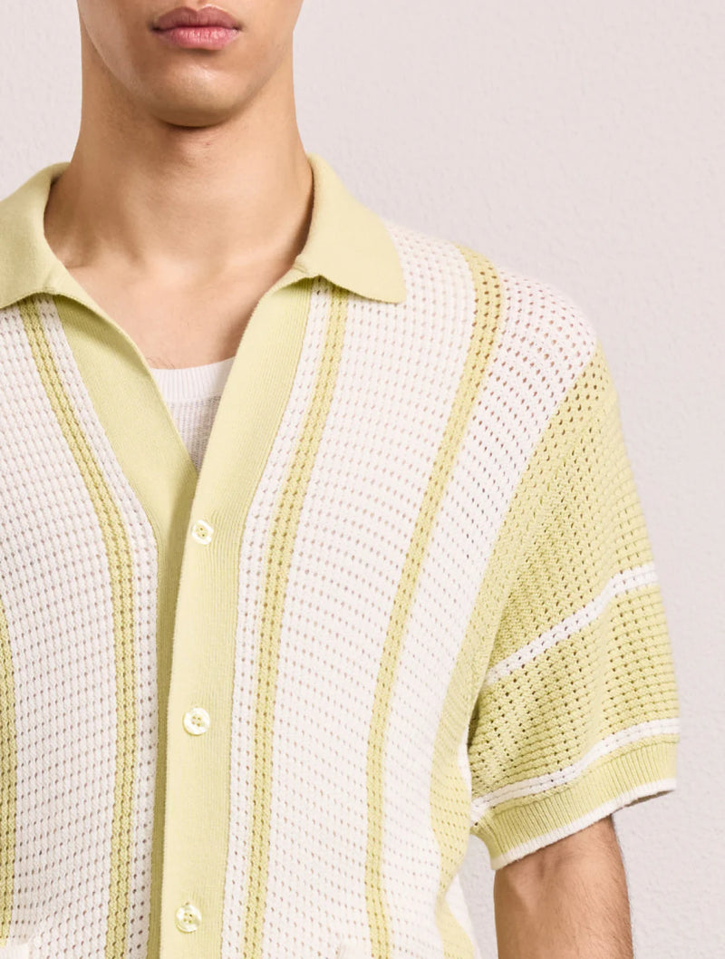 FABRICIO CROCHET CARDIGAN - PISTACHIO