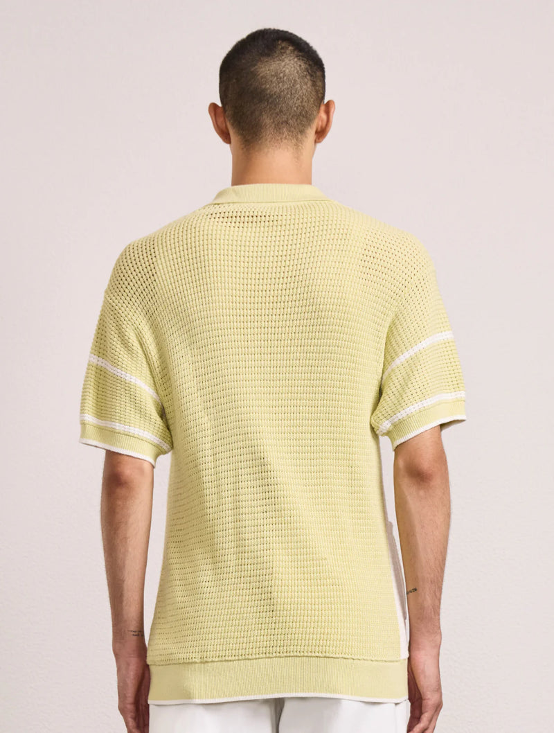 FABRICIO CROCHET CARDIGAN - PISTACHIO